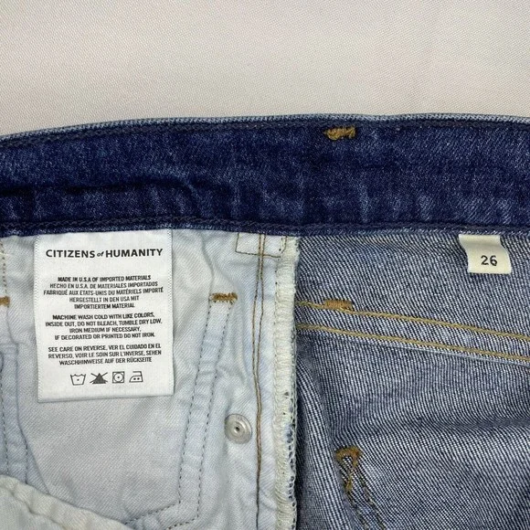 Citizens of Humanity Premium Exposed Fly Olivia High Rise Slim Ankle Jeans Sz 26 - Picture 5 of 12